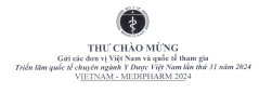 Triển lãm quốc tế chuyên ngành Y Dược Việt Nam (VIETNAM MEDI-PHARM) lần thứ 31 năm 2024.